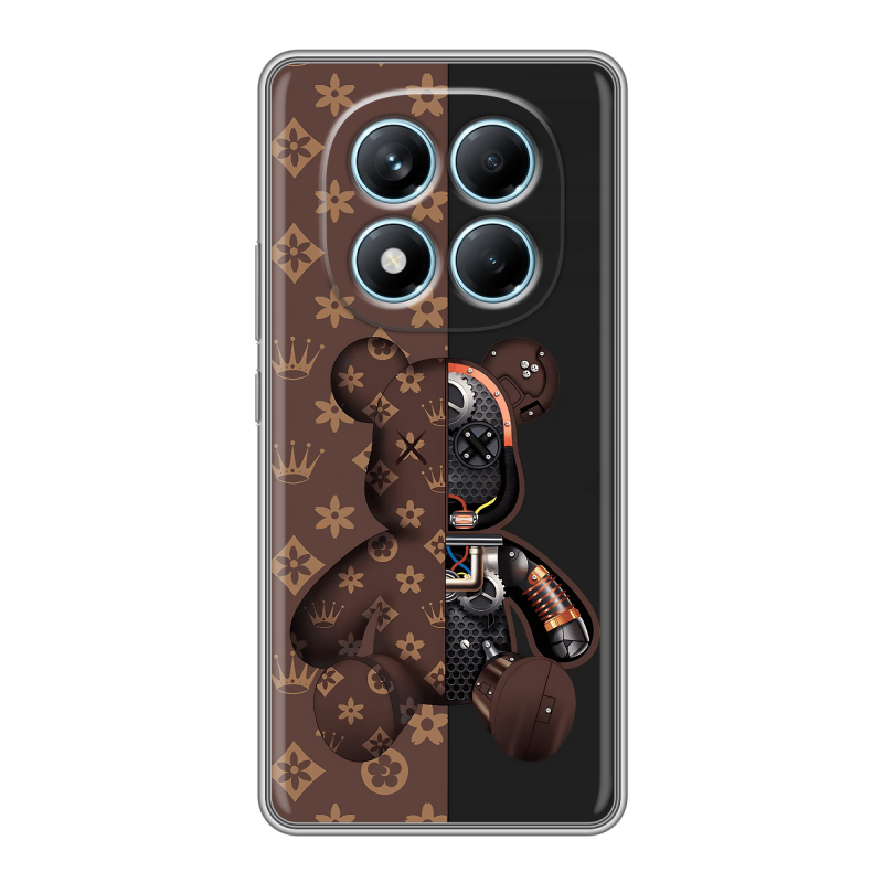 Силиконовый чехол на Redmi Note 14 Pro 4G с принтом Луи робот Силиконовый чехол на Redmi Note 14 Pro 4G с принтом Луи робот