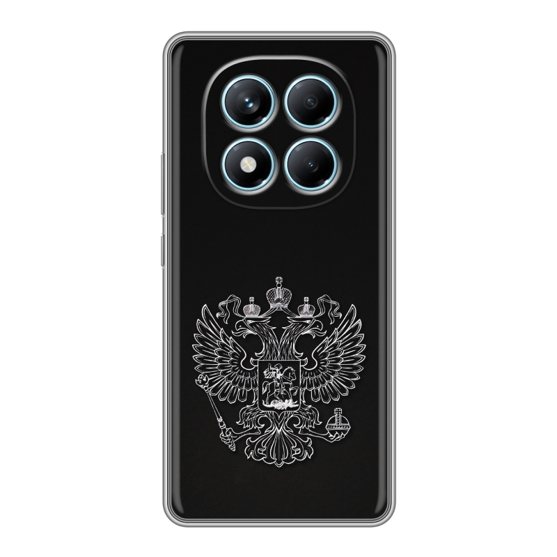 Силиконовый чехол на Redmi Note 14 Pro 4G с принтом Герб России Силиконовый чехол на Redmi Note 14 Pro 4G с принтом Герб России