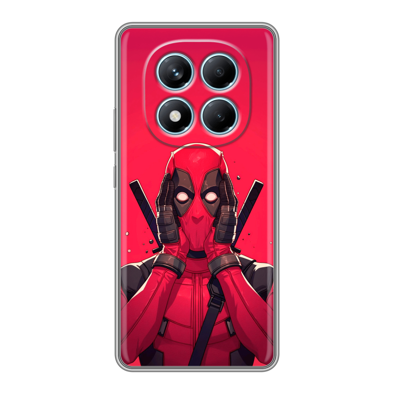 Силиконовый чехол на Redmi Note 14 Pro 4G с принтом Дедпул Deadpool Силиконовый чехол на Redmi Note 14 Pro 4G с принтом Дедпул Deadpool