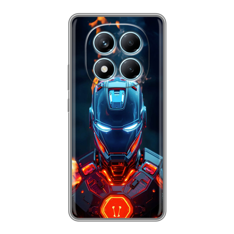 Силиконовый чехол на Redmi Note 14 Pro 4G с принтом IronMan Железный человек Силиконовый чехол на Redmi Note 14 Pro 4G с принтом IronMan Железный человек