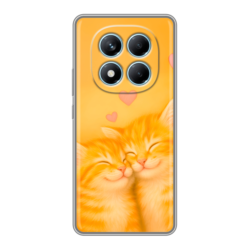 Силиконовый чехол на Redmi Note 14 Pro 4G с принтом Милые котята Силиконовый чехол на Redmi Note 14 Pro 4G с принтом Милые котята