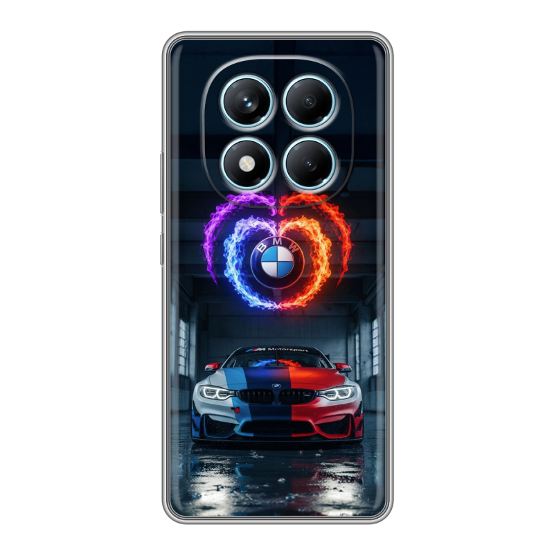 Силиконовый чехол на Redmi Note 14 Pro 4G с принтом BMW БМВ Силиконовый чехол на Redmi Note 14 Pro 4G с принтом BMW БМВ