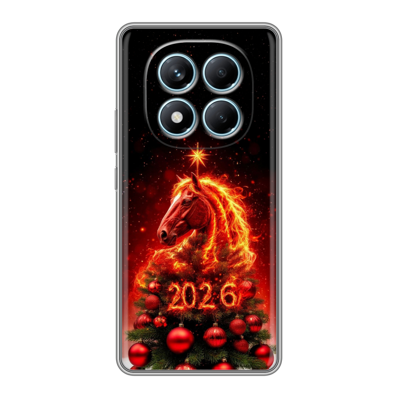 Силиконовый чехол на Redmi Note 14 Pro 4G с принтом Новый год Силиконовый чехол на Redmi Note 14 Pro 4G с принтом Новый год