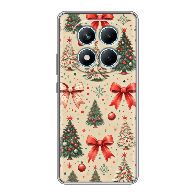 Силиконовый чехол на Redmi Note 14 Pro 4G с принтом Новый год Силиконовый чехол на Redmi Note 14 Pro 4G с принтом Новый год