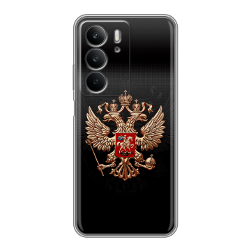 Силиконовый чехол на Realme C75 с принтом Герб России Силиконовый чехол на Realme C75 с принтом Герб России