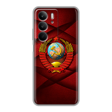 Силиконовый чехол на Realme C75 с принтом Герб СССР Силиконовый чехол на Realme C75 с принтом Герб СССР