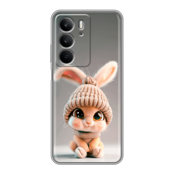 Силиконовый чехол на Realme C75 с принтом Кролик