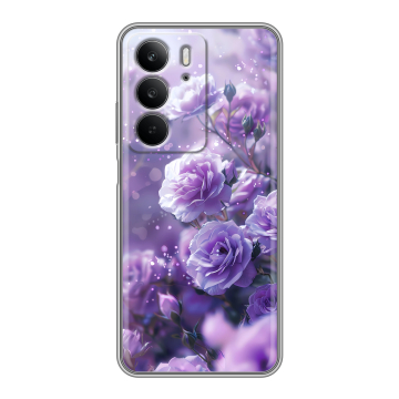 Силиконовый чехол на Realme C75 с принтом Розы цветы