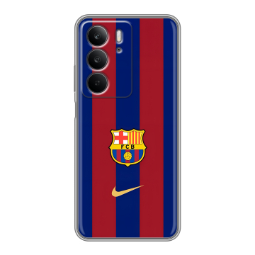 Силиконовый чехол на Realme C75 с принтом Барселона Barcelona