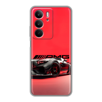 Силиконовый чехол на Realme C75 с принтом Мерседес Mercedes AMG Силиконовый чехол на Realme C75 с принтом Мерседес Mercedes AMG