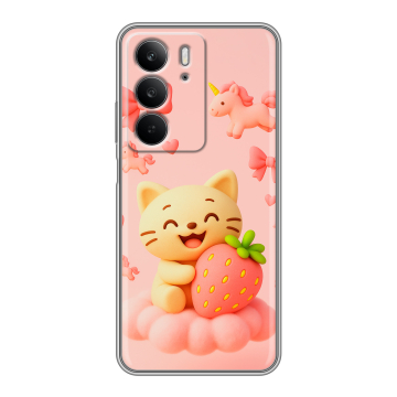 Силиконовый чехол на Realme C75 с принтом для девочек