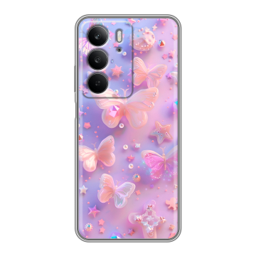 Силиконовый чехол на Realme C75 с принтом Бабочки Силиконовый чехол на Realme C75 с принтом Бабочки