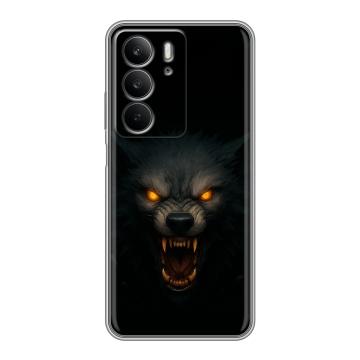 Силиконовый чехол на Realme C75 с принтом Волк Силиконовый чехол на Realme C75 с принтом Волк