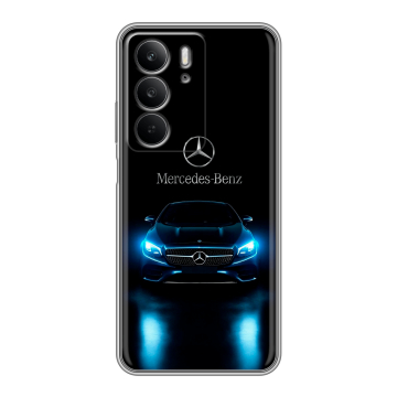 Силиконовый чехол на Realme C75 с принтом Mercedes Мерседес Силиконовый чехол на Realme C75 с принтом Mercedes Мерседес