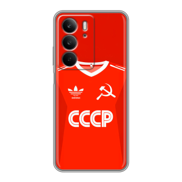 Силиконовый чехол на Realme C75 с принтом Флаг Герб СССР Силиконовый чехол на Realme C75 с принтом Флаг Герб СССР