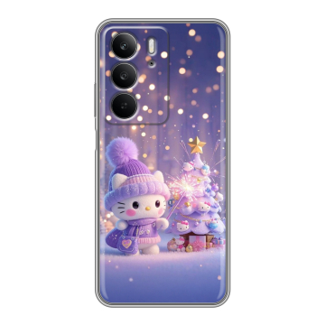 Силиконовый чехол на Realme C75 с принтом Новый год Силиконовый чехол на Realme C75 с принтом Новый год
