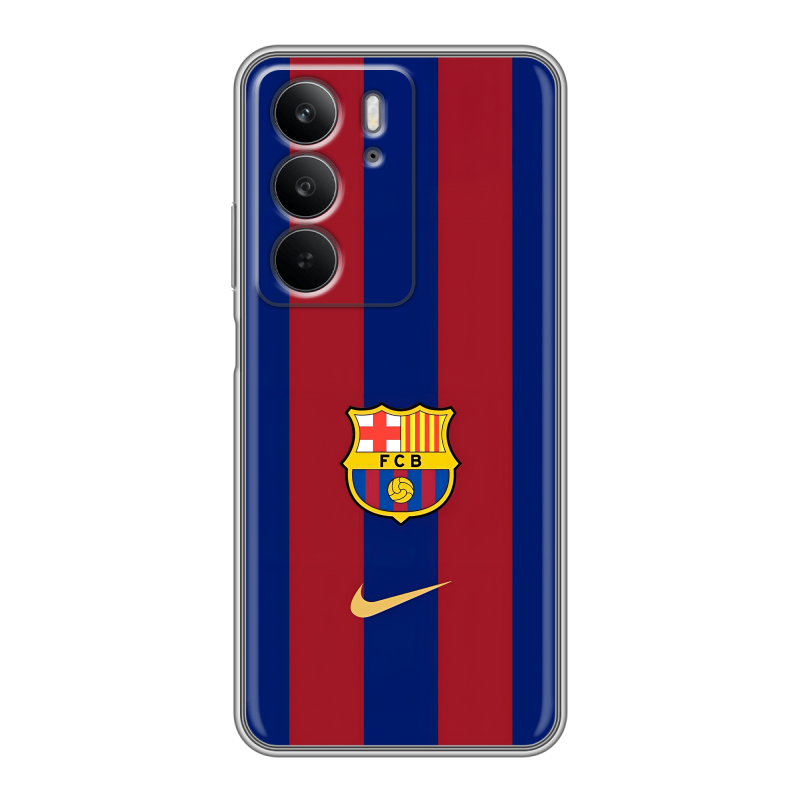 Силиконовый чехол на Realme C75 с принтом Барселона Barcelona Силиконовый чехол на Realme C75 с принтом Барселона Barcelona