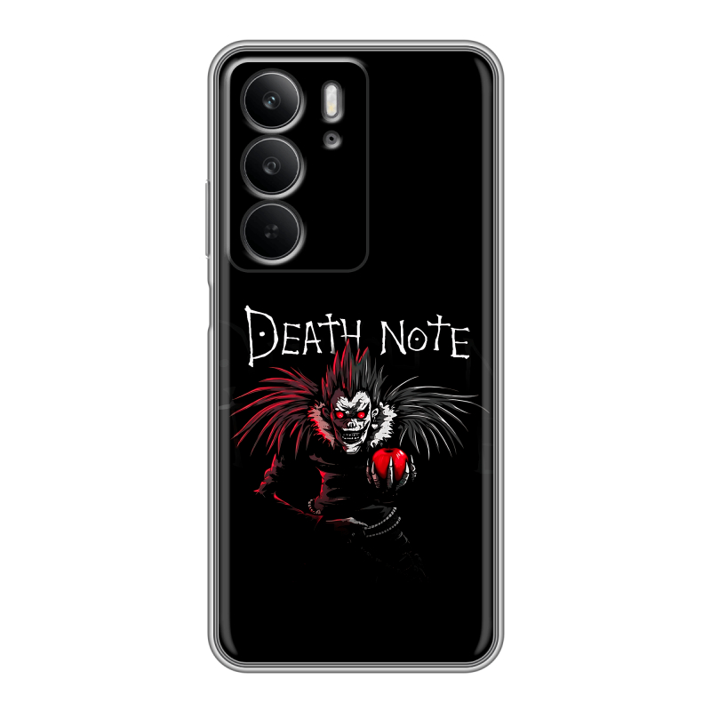 Силиконовый чехол на Realme C75 с принтом Death note Тетрадь смерти Силиконовый чехол на Realme C75 с принтом Death note Тетрадь смерти