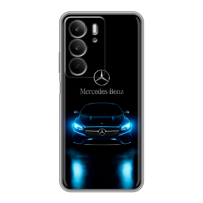 Силиконовый чехол на Realme C75 с принтом Mercedes Мерседес Силиконовый чехол на Realme C75 с принтом Mercedes Мерседес