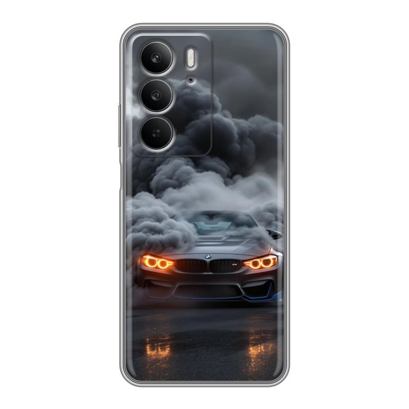 Силиконовый чехол на Realme C75 с принтом BMW БМВ Силиконовый чехол на Realme C75 с принтом BMW БМВ