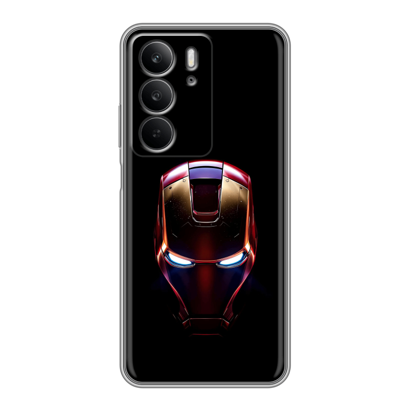 Силиконовый чехол на Realme C75 с принтом IronMan Железный человек Силиконовый чехол на Realme C75 с принтом IronMan Железный человек