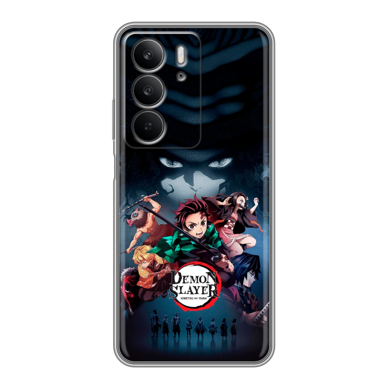 Силиконовый чехол на Realme C75 с принтом Demon Slayer Клинок рассекающий демонов Силиконовый чехол на Realme C75 с принтом Demon Slayer Клинок рассекающий демонов