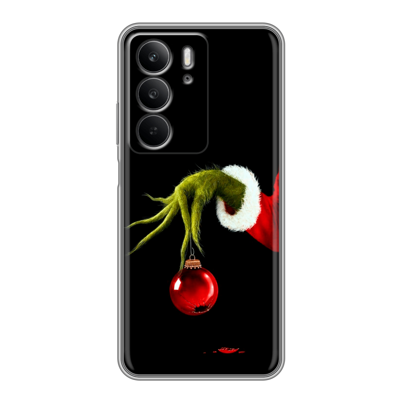 Силиконовый чехол на Realme C75 с принтом Новый год Гринч Силиконовый чехол на Realme C75 с принтом Новый год Гринч