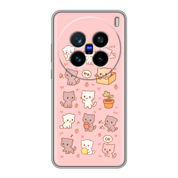 Силиконовый чехол на Vivo X200 с принтом Hello Kitty Хелоу Кити