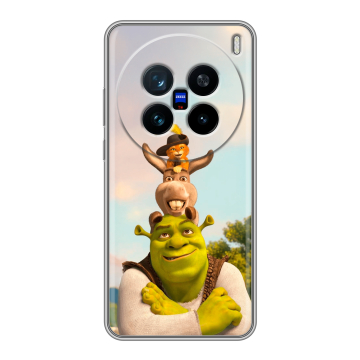 Силиконовый чехол на Vivo X200 с принтом Шрек Shrek