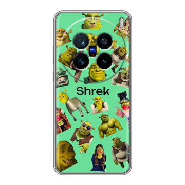 Силиконовый чехол на Vivo X200 с принтом Шрек Shrek