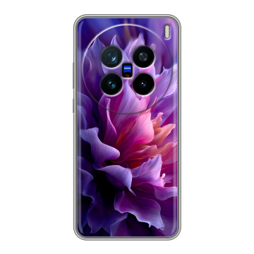 Силиконовый чехол на Vivo X200 с принтом женский цветы