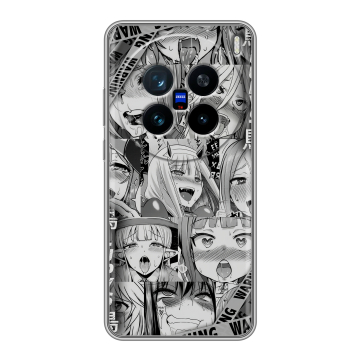 Силиконовый чехол на Vivo X200 с принтом Ahegao Ахегао Аниме