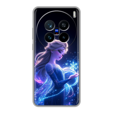 Силиконовый чехол на Vivo X200 с принтом Холодное сердце Frozen