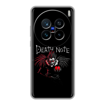 Силиконовый чехол на Vivo X200 с принтом Death note Тетрадь смерти