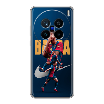 Силиконовый чехол на Vivo X200 с принтом Барселона Barca Yamal 