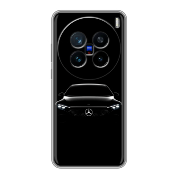 Силиконовый чехол на Vivo X200 с принтом Mercedes Мерседес