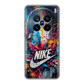 Силиконовый чехол на Vivo X200 с принтом Nike Найк