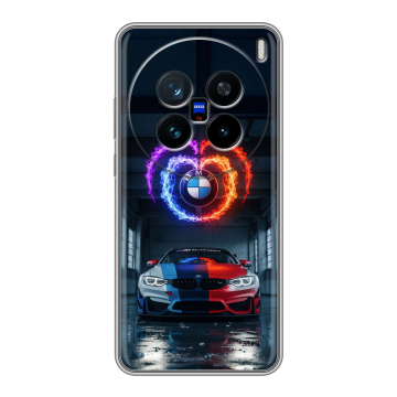 Силиконовый чехол на Vivo X200 с принтом BMW БМВ