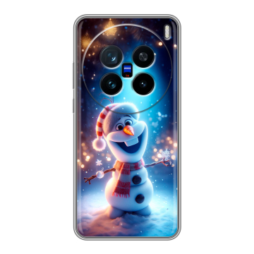 Силиконовый чехол на Vivo X200 с принтом Новый год