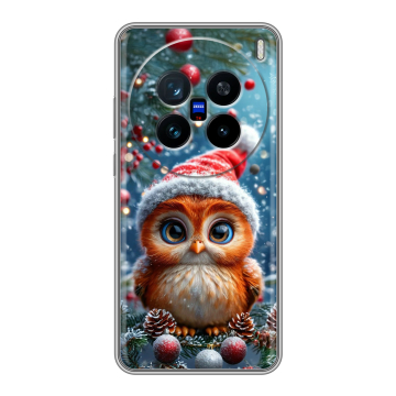 Силиконовый чехол на Vivo X200 с принтом Новый год