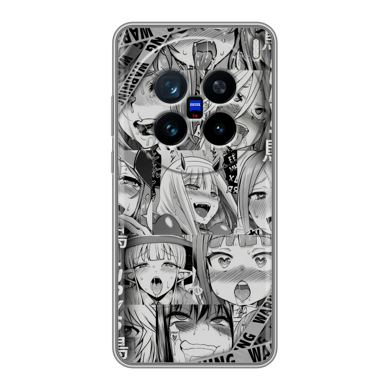 Силиконовый чехол на Vivo X200 с принтом Ahegao Ахегао Аниме Силиконовый чехол на Vivo X200 с принтом Ahegao Ахегао Аниме