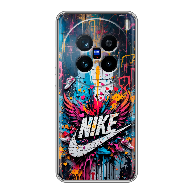 Силиконовый чехол на Vivo X200 с принтом Nike Найк Силиконовый чехол на Vivo X200 с принтом Nike Найк
