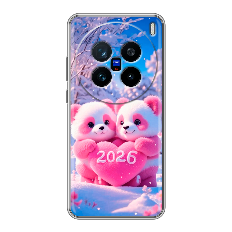 Силиконовый чехол на Vivo X200 с принтом Новый год Силиконовый чехол на Vivo X200 с принтом Новый год