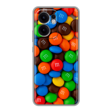 Силиконовый чехол на OPPO Reno 13F с принтом Конфеты Силиконовый чехол на OPPO Reno 13F с принтом Конфеты