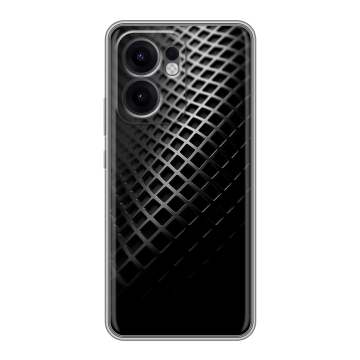 Силиконовый чехол на OPPO Reno13 F с принтом Текстура металла Силиконовый чехол на OPPO Reno13 F с принтом Текстура металла