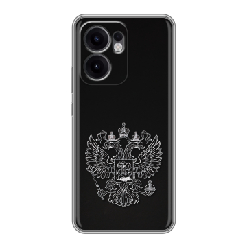 Силиконовый чехол на OPPO Reno13 F с принтом Герб России Силиконовый чехол на OPPO Reno13 F с принтом Герб России