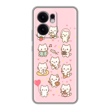 Силиконовый чехол на OPPO Reno13 F с принтом Hello Kitty Хелоу Кити Силиконовый чехол на OPPO Reno13 F с принтом Hello Kitty Хелоу Кити