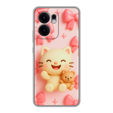 Силиконовый чехол на OPPO Reno13 F с принтом для девочек