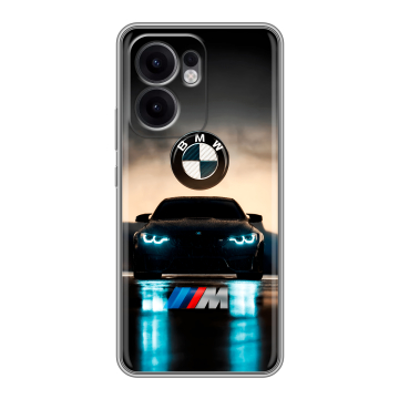 Силиконовый чехол на OPPO Reno13 F с принтом БМВ BMW