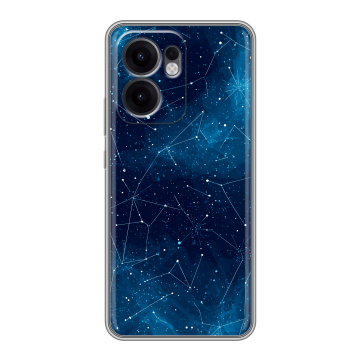 Силиконовый чехол на OPPO Reno13 F с принтом Космос звезды